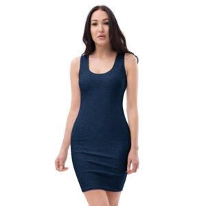 Blue Dabbles Bodycon dress