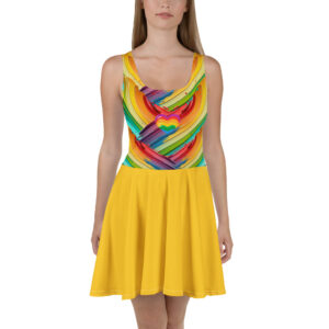 Vibrant Joy Skater Dress