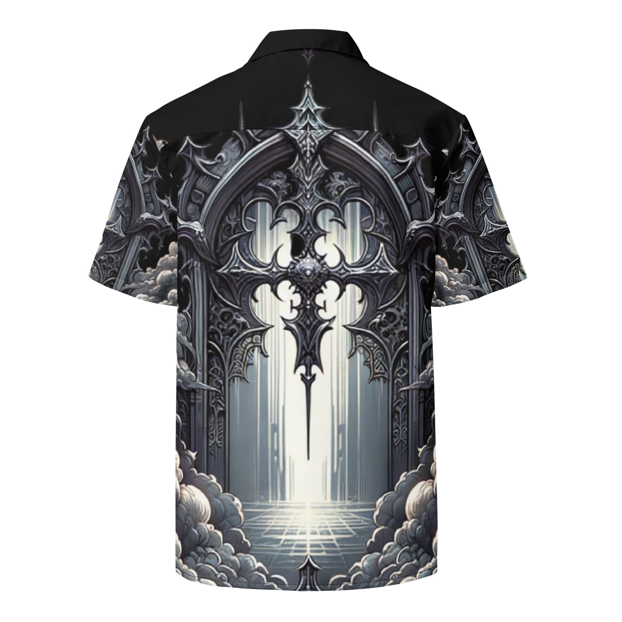 Clouded Judgement Unisex button shirt - Image 4