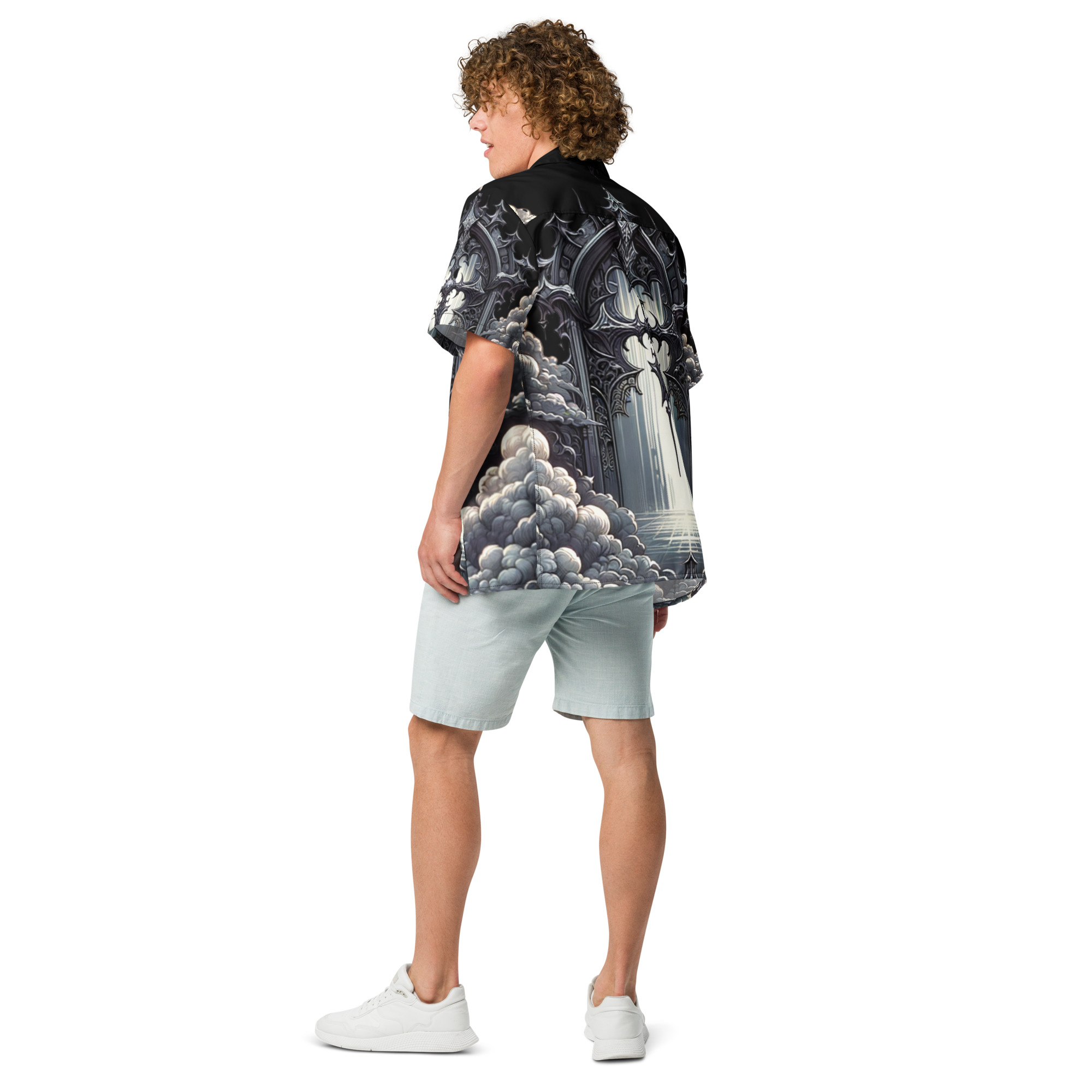 Clouded Judgement Unisex button shirt - Image 6