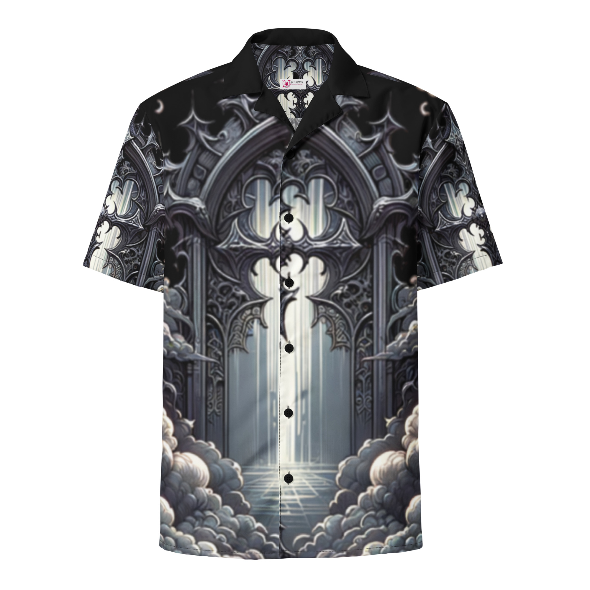 Clouded Judgement Unisex button shirt - Image 5