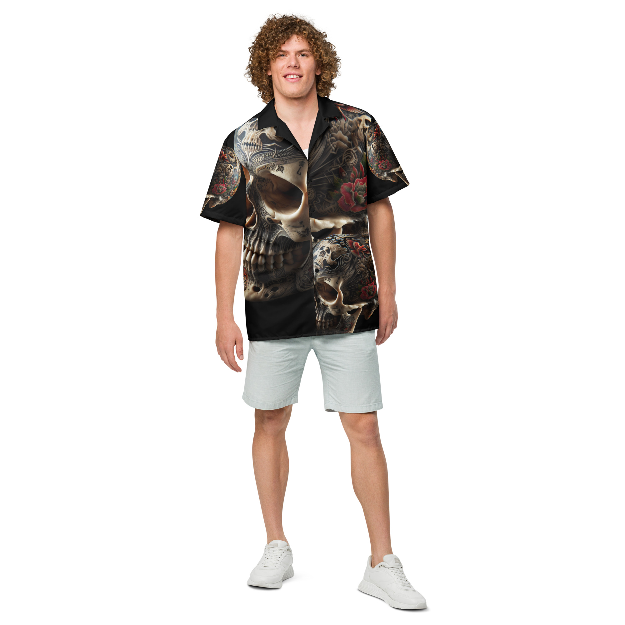 Skullezzz Unisex button shirt