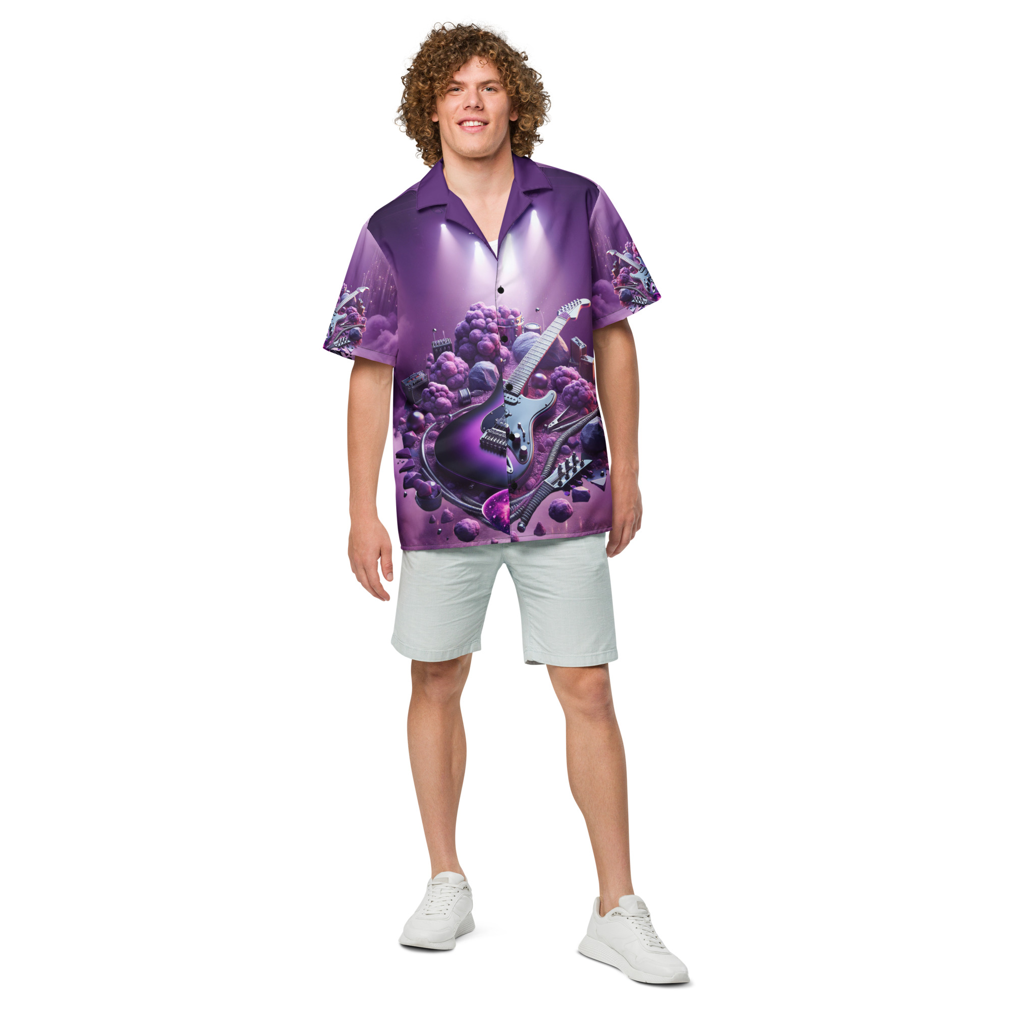 Purple Hazed Unisex button shirt