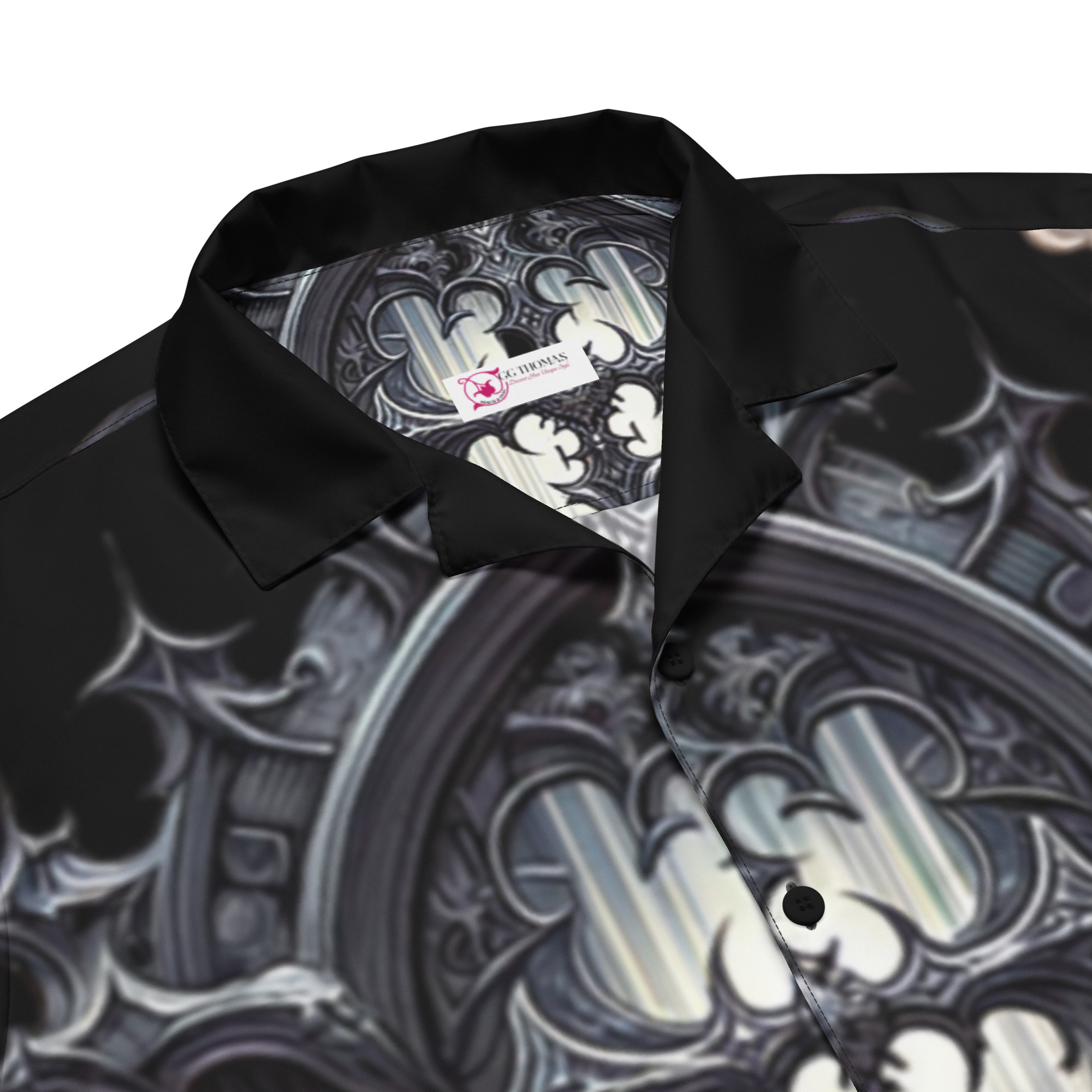 Clouded Judgement Unisex button shirt - Image 3