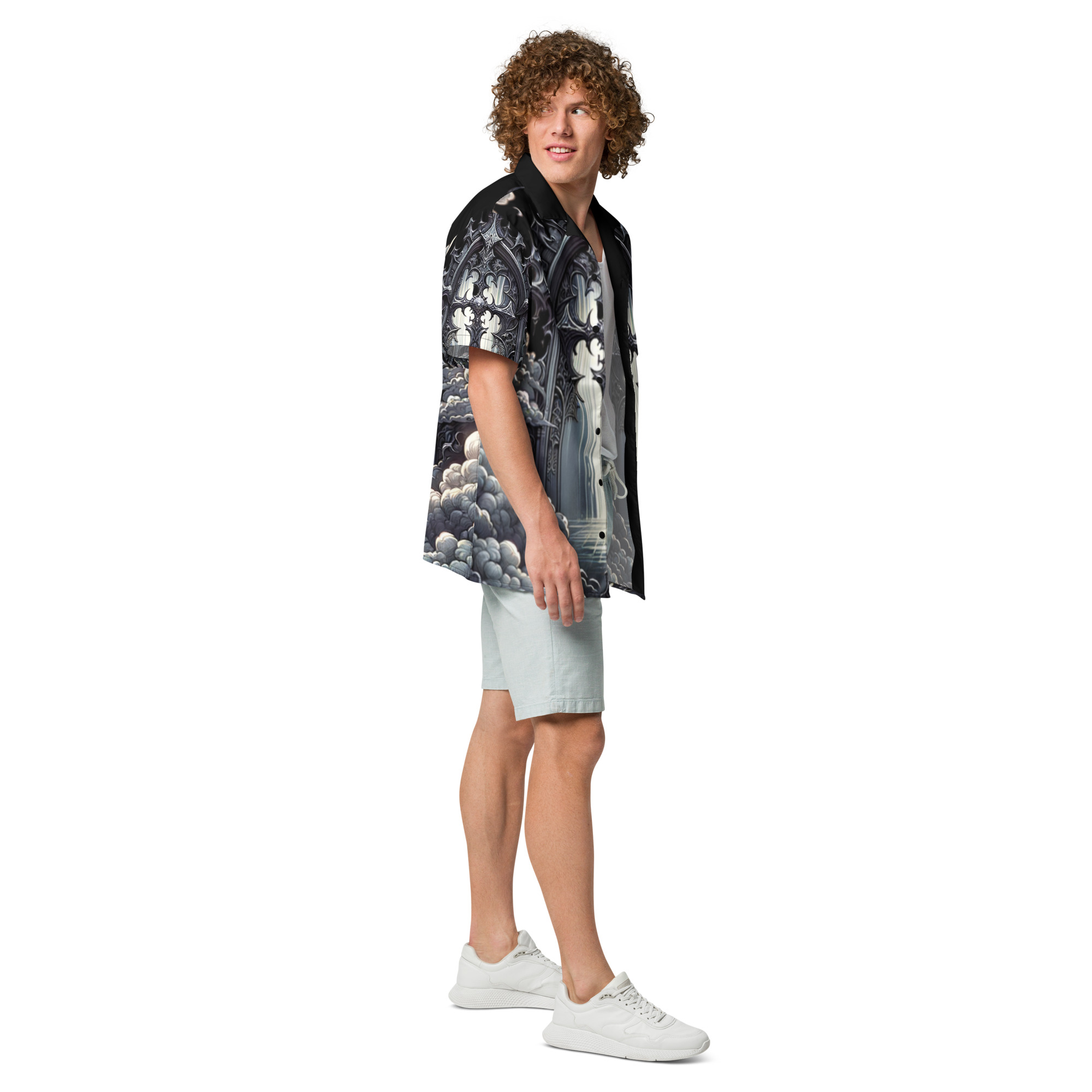 Clouded Judgement Unisex button shirt - Image 7