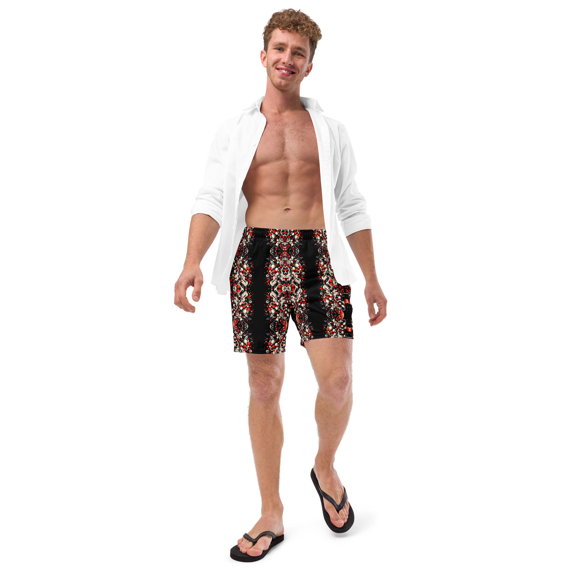 Simple Me In Black Recycled Swim Trunks