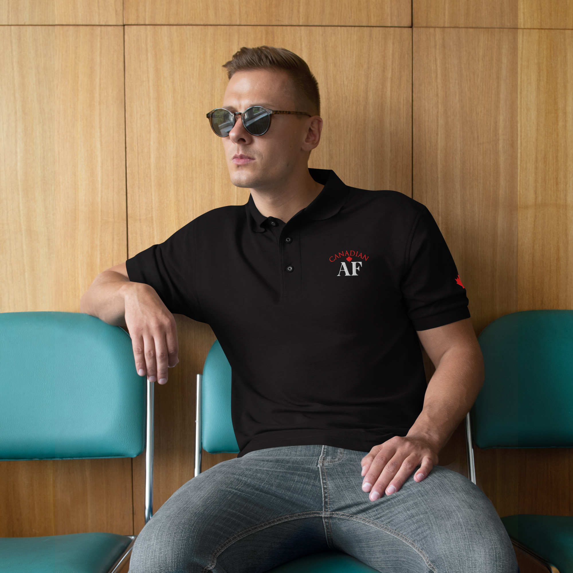 Canadian AF Men’s Premium Polo