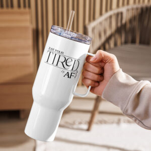Just Pour Travel mug with a handle
